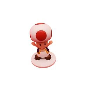 Toad Super Mario Bros Mascot Mini Figure Nintendo Japan E659 EUC